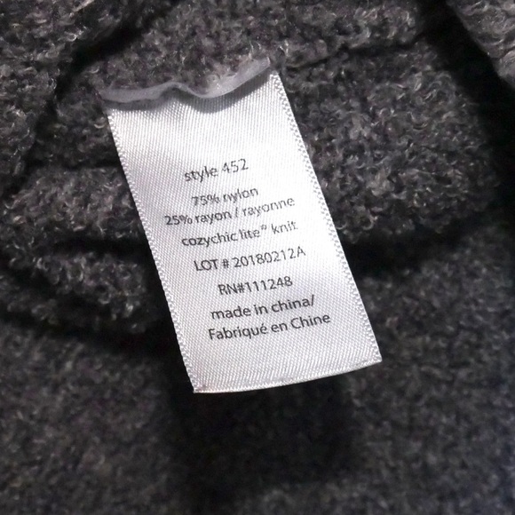 Barefoot Dreams Grey Cozychic Lite Circle Cardigan XS/S - Picture 5 of 5